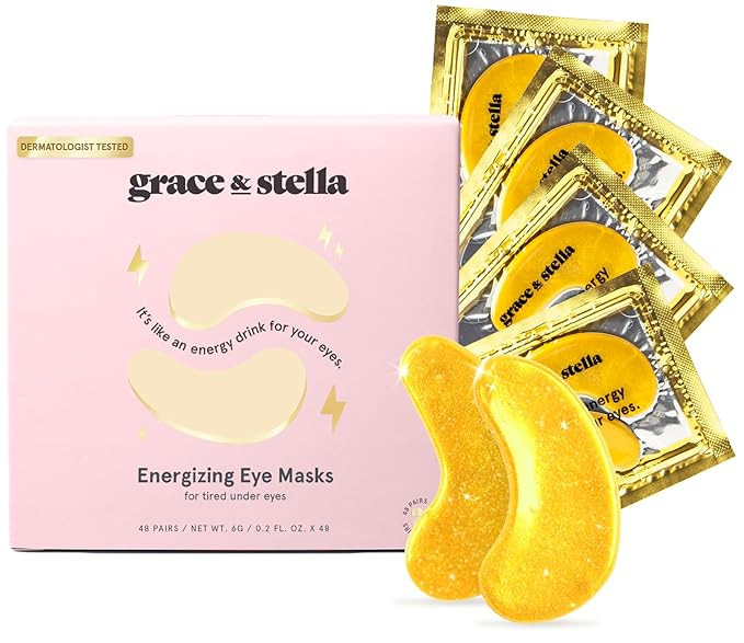 grace & stella Under Eye Mask (Gold, 48 Pairs) Eye Patch, Under Eye Patches for Dark Circles and ... | Amazon (US)