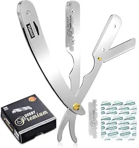 Utopia Care Professional Barber Straight Edge Razor Safety with 100-Pack Derby Blades - 100 Perce... | Amazon (US)