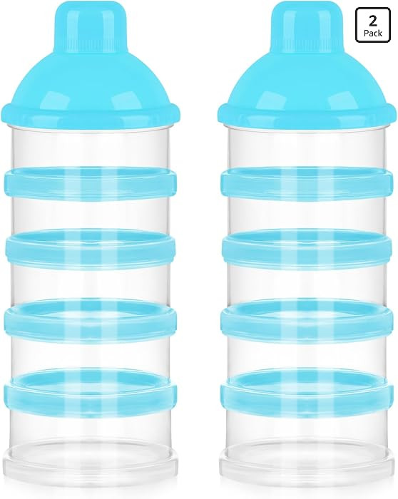 Accmor Formula Dispenser On The Go, 5 Compartments Stackable Formula Container for Travel, Baby M... | Amazon (US)