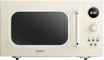 COMFEE' CM-M092AAT Retro Microwave with 9 Preset Programs, Fast Multi-stage Cooking, Turntable Re... | Amazon (US)