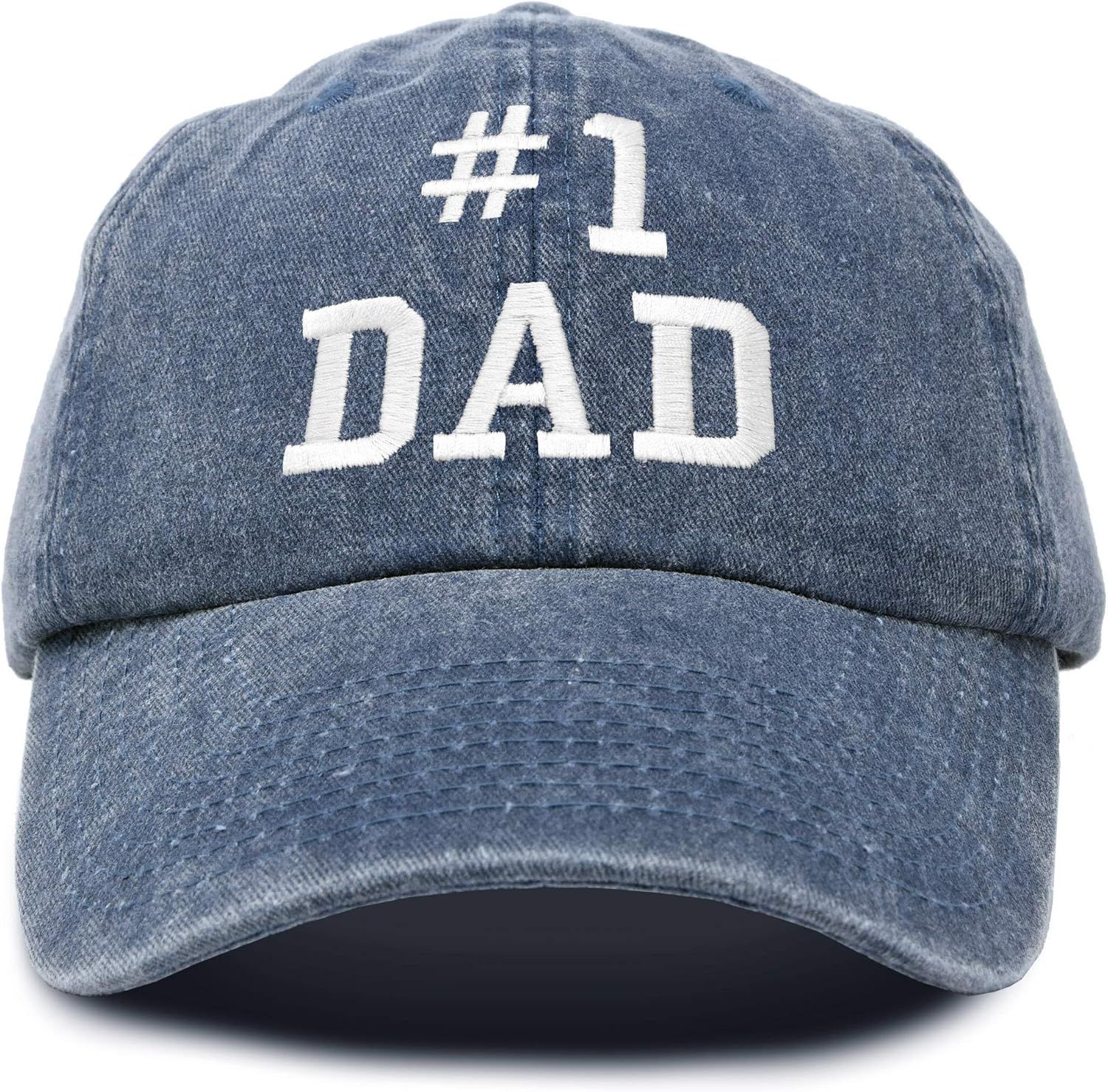 DALIX #1 Dad Hat Number One Vintage Cotton Baseball Cap | Amazon (US)