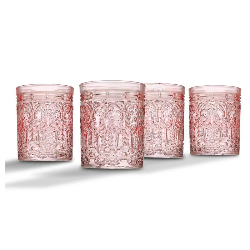 11oz 4pk Crystal Jax Double Old-Fashion Glasses - Godinger Silver | Target