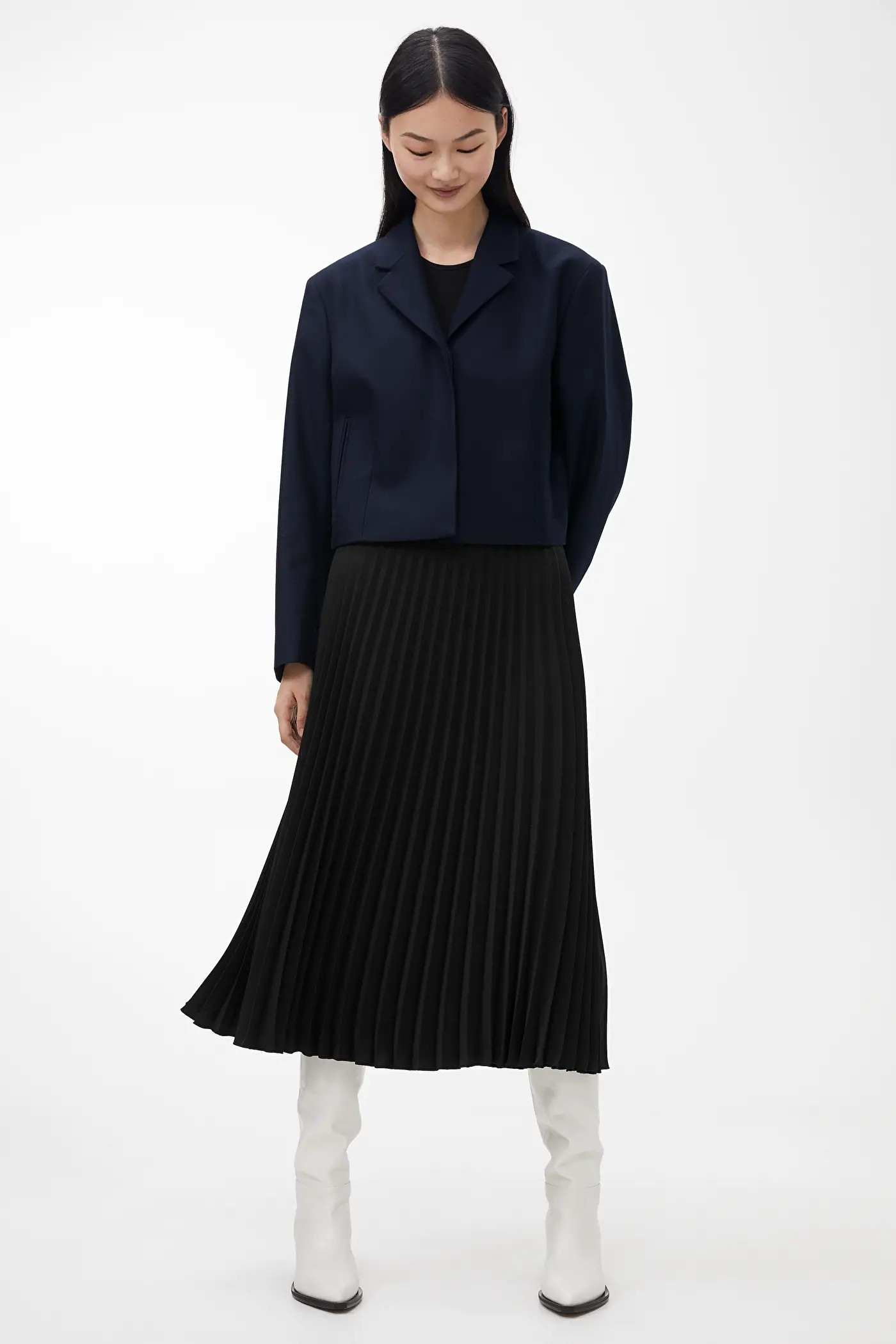 Pleated Midi Skirt | ARKET (US&UK)