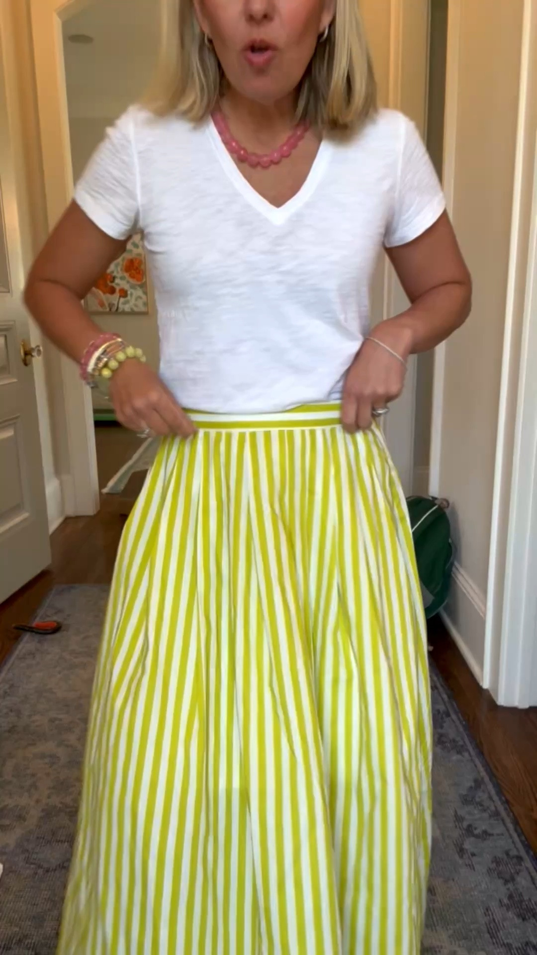 This color!! Y’all the skirt is good…it’s real good! It comes in 2 other colors and I think I need them too. I have paired it with one of my hero tees and favorite sandals. I’m in xs tee & skirt & 8 sandal. 
*Use code CMLP15 for 15% off my hero tee ￼


#LTKdayinmylife #LTKspring #LTKspringtrends