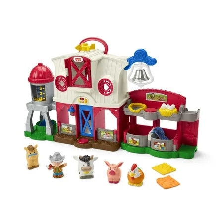 Fisher-Price Little People Caring for Animals Farm Playset Electronic Toddler Learning Toy | Walmart (US)