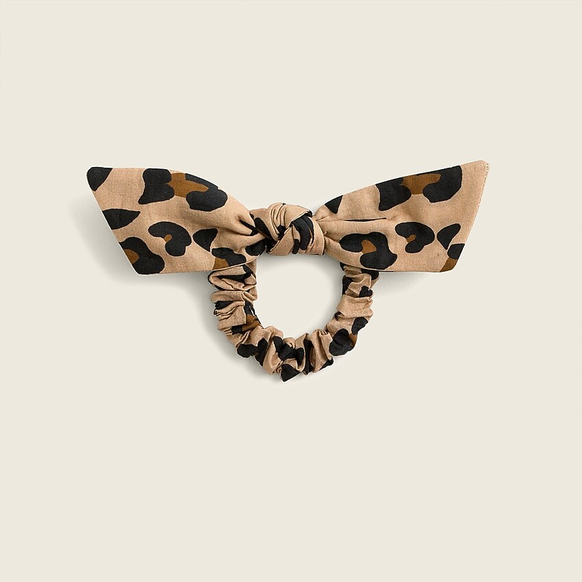 Knotted hair tie in leopard | J. Crew US