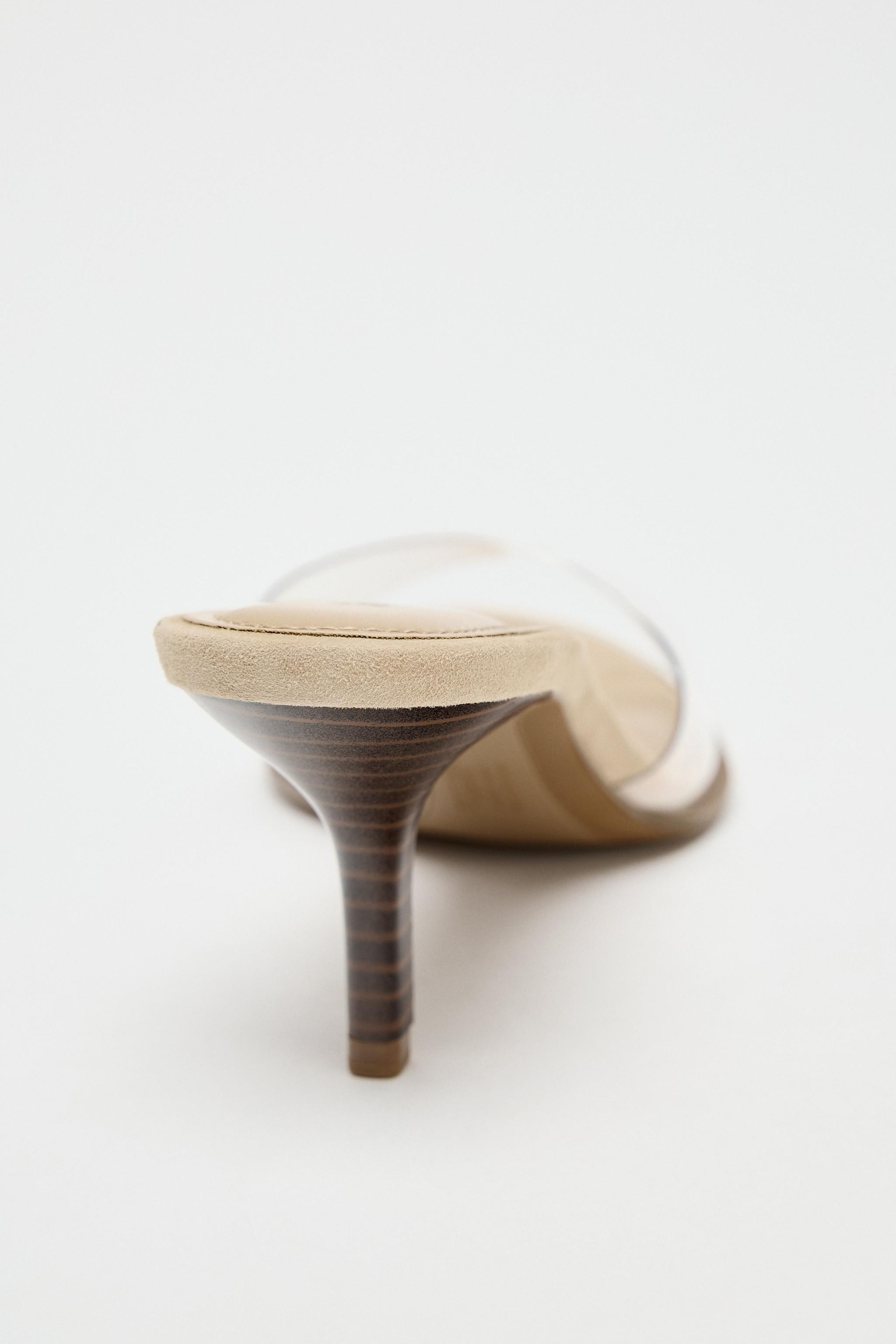 HIGH HEELED VINYL SANDALS | Zara Canada