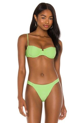 Vix Swimwear Dune Nissi Bikini Top in Lime from Revolve.com | Revolve Clothing (Global)