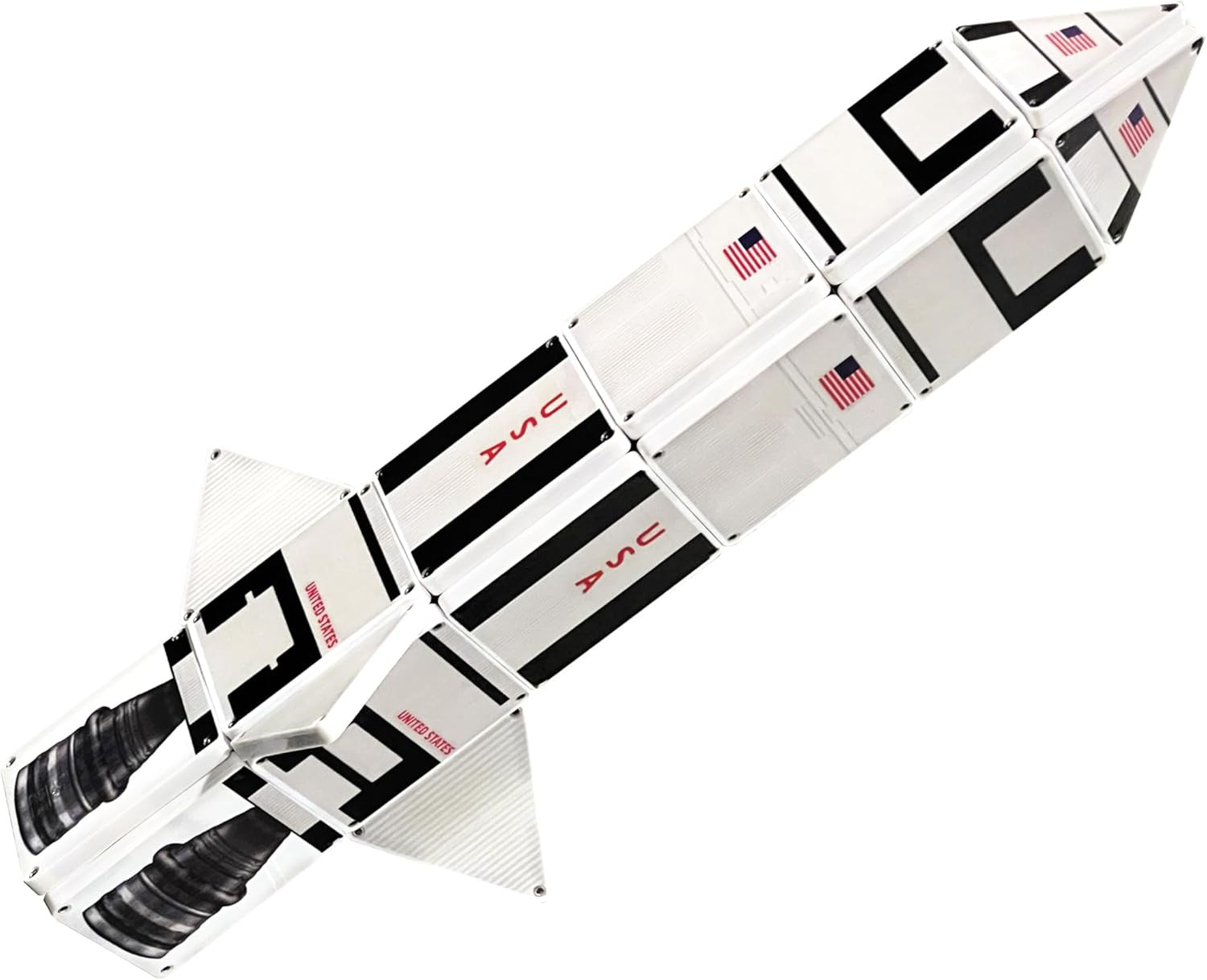 CreateOn Magna-Tiles Structure-Building Set for Kids, Galaxy Rocket Magnet Tiles, Magnetic Kids... | Amazon (US)