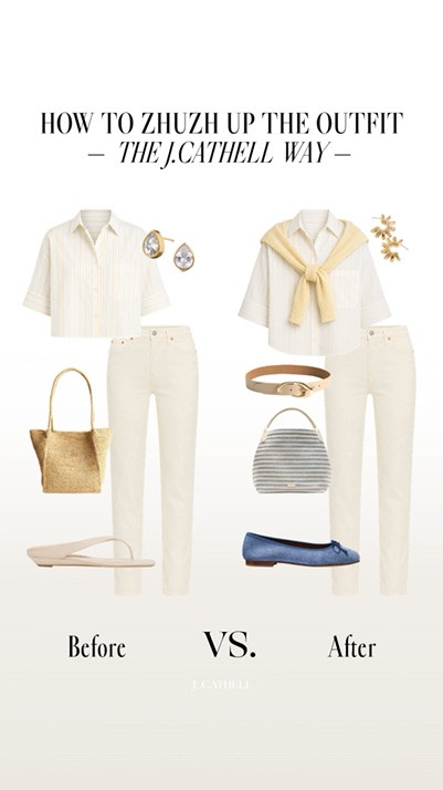 How to Zhuzh Up the Outfit ✨

The J.Cathell way—where it’s all in the details. Think elevated accessories, intentional layering, and those finishing touches that take a look from basic to done.

It’s not about more, it’s about better. Save this for styling inspo and tap to shop the pieces that make the difference. 🤍

#LTKStyle #StylingTips #OutfitDetails #ElevatedStyle #WardrobeInspo #LTKFinds

#LTKootd #LTKSeasonal #LTKOver40