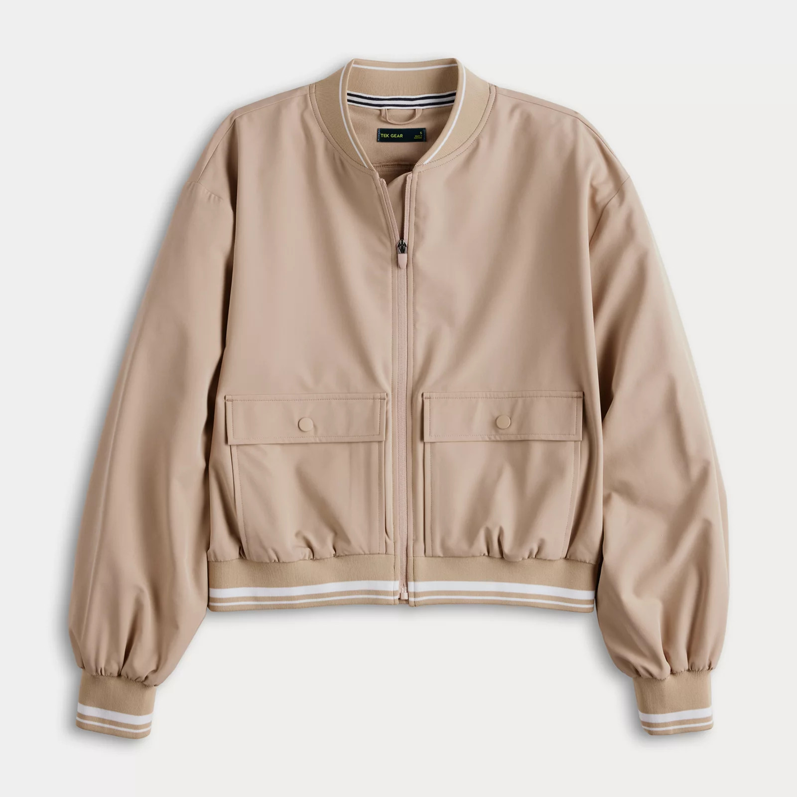 Women's Tek Gear® Tipped Woven Bomber Jacket | Kohl's
