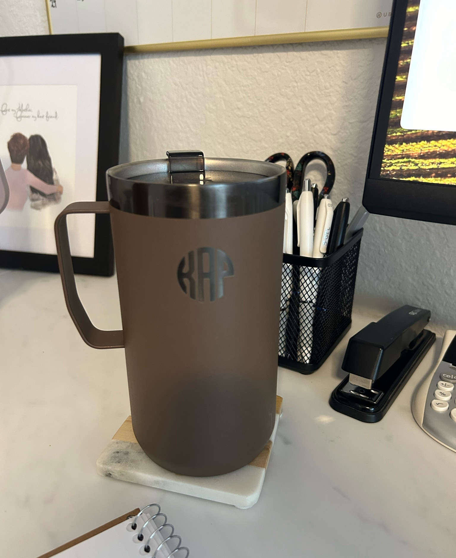A monogrammed Stanley cup would be a great Christmas gift. I love mine and it keeps my coffee hot for hours .

#LTKFindsUnder50 #LTKGiftGuide