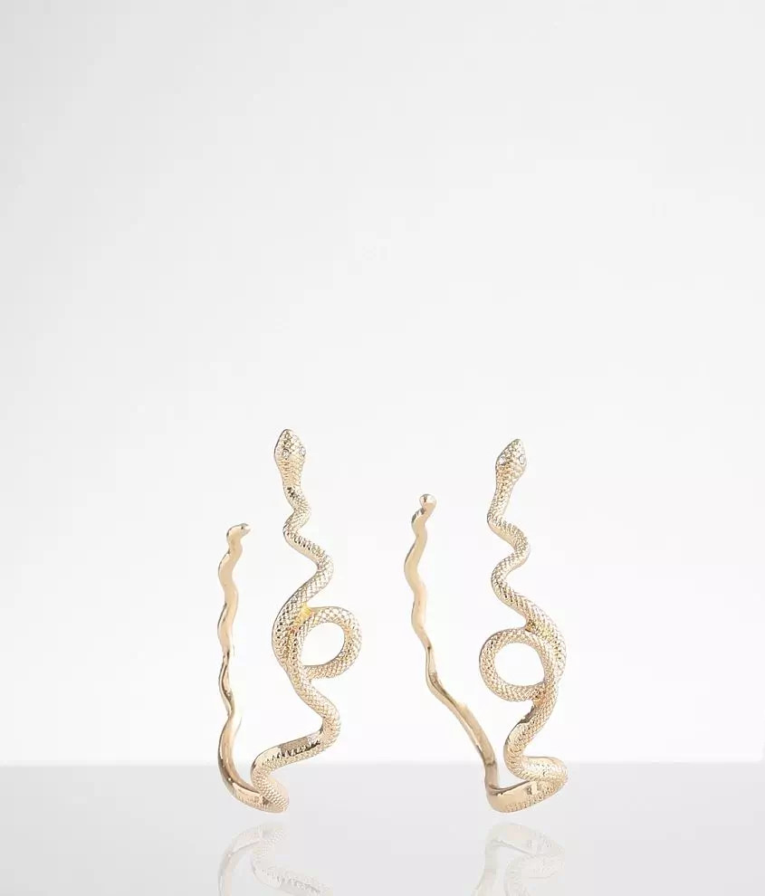 Snake Hoop Earring | Buckle