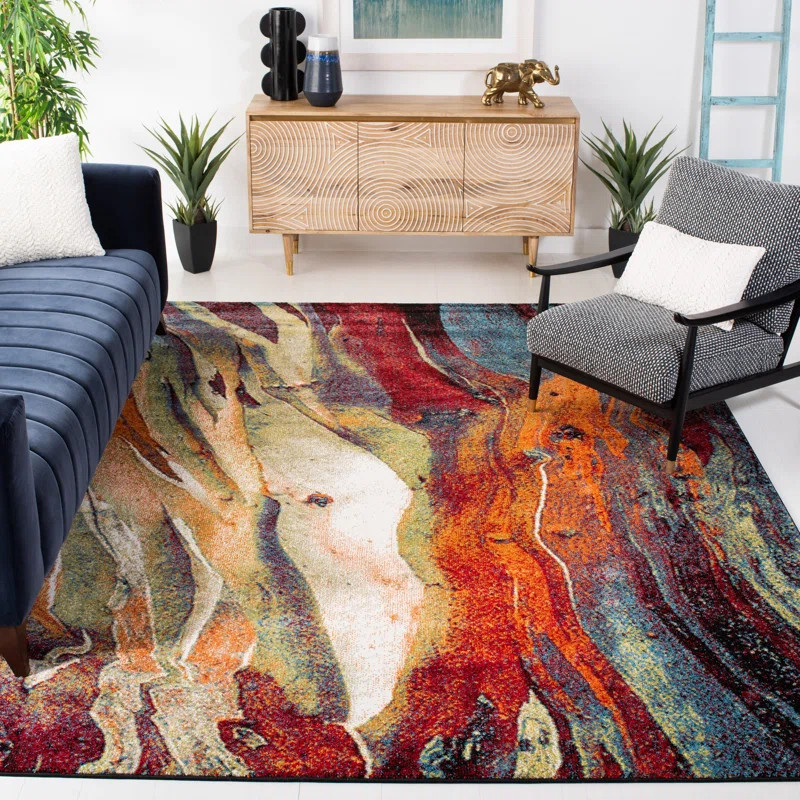 Dowlen Performance Abstract Rug | Wayfair North America