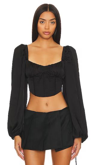Kat Top in Black | Revolve Clothing (Global)