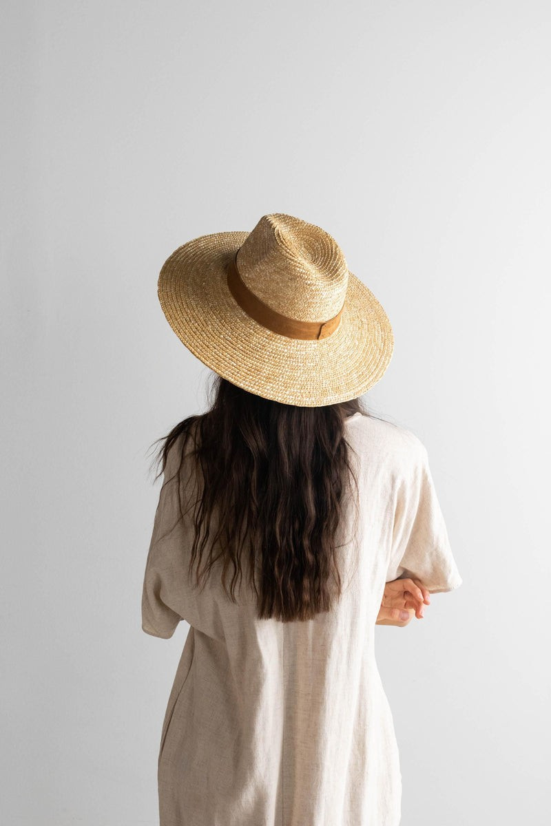 Isla Straw Fedora - Natural | Gigi Pip