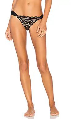 PQ Lace Fanned Teeny Bikini Bottom in Midnight from Revolve.com | Revolve Clothing (Global)