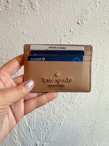 Obsessed with my new card holder by Kate Spade from Nordstrom Rack! Comes in three colors. #katespade #nordstromrack #cardholder 

#LTKFindsUnder50 #LTKGiftGuide #LTKItBag