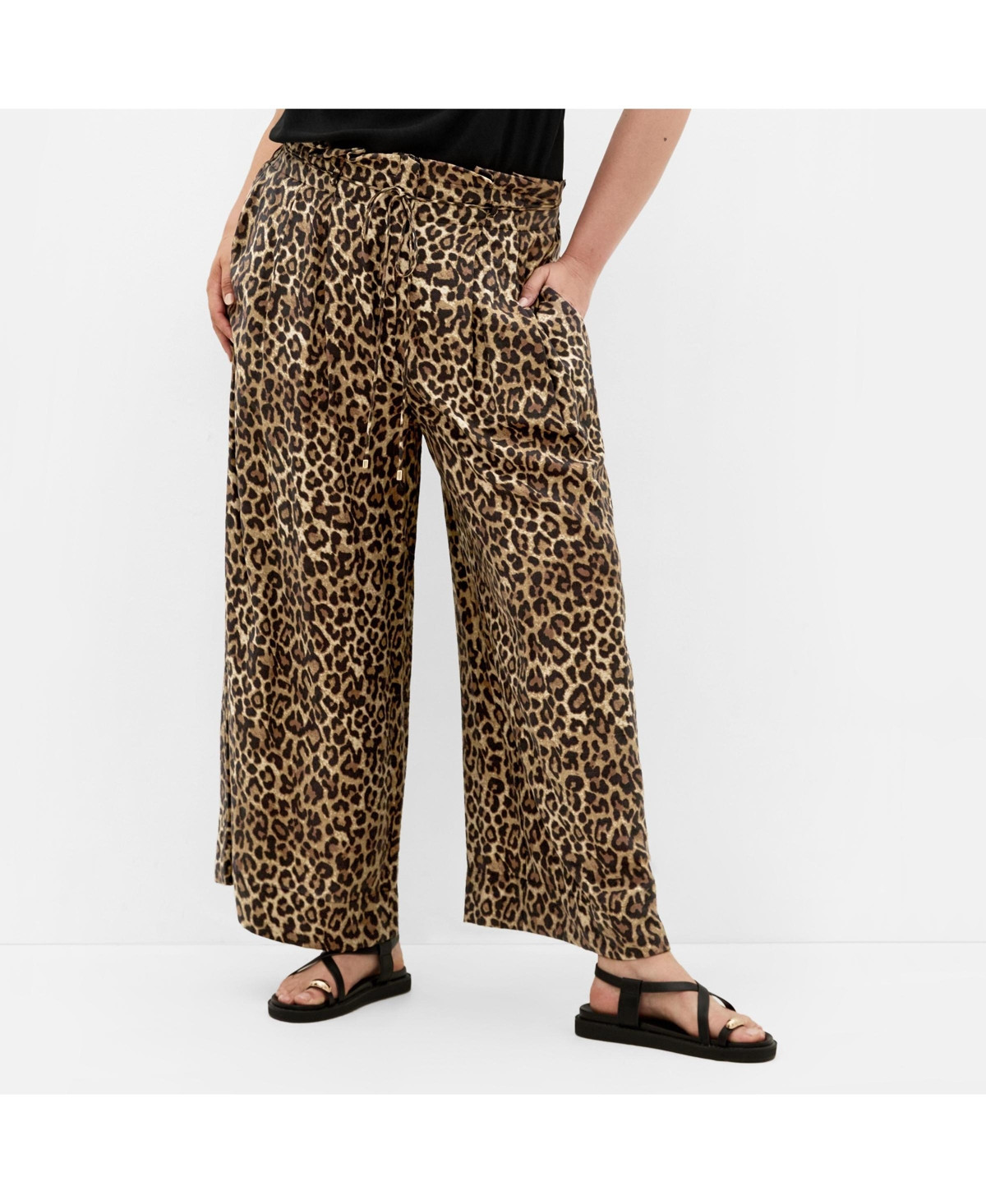 City Chic Women's Resort Leopard Print Pant - Leopard | Macy's