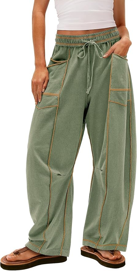 Yanekop Women's Baggy Wide Leg Palazzo Pants | Amazon (US)