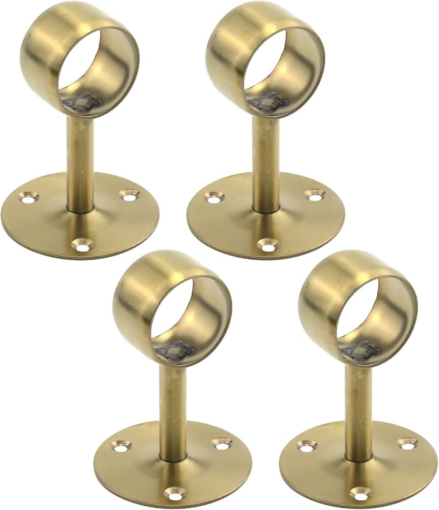 Coshar 4 PCS 1-1/2 Inch(38mm) Dia. Heavy Duty Stainless Steel Shower Curtain Closet Curtain Rod H... | Amazon (CA)