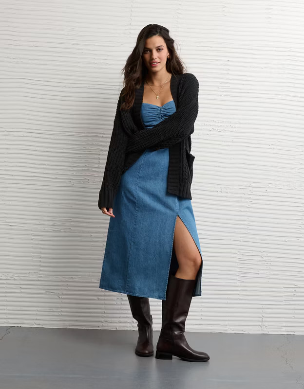 AE Chenille Cardigan Sweater | American Eagle Outfitters (US & CA)