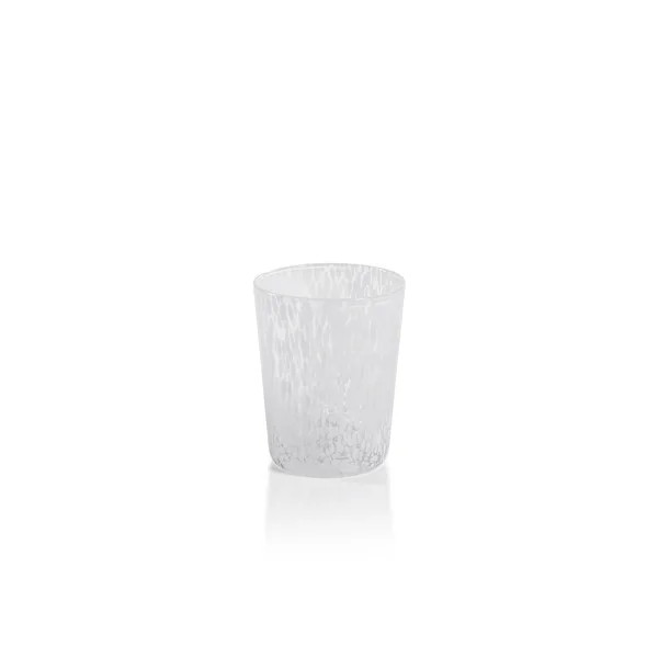 Willa Speckled Glass Tumblers, Set of 6 - White | Bed Bath & Beyond