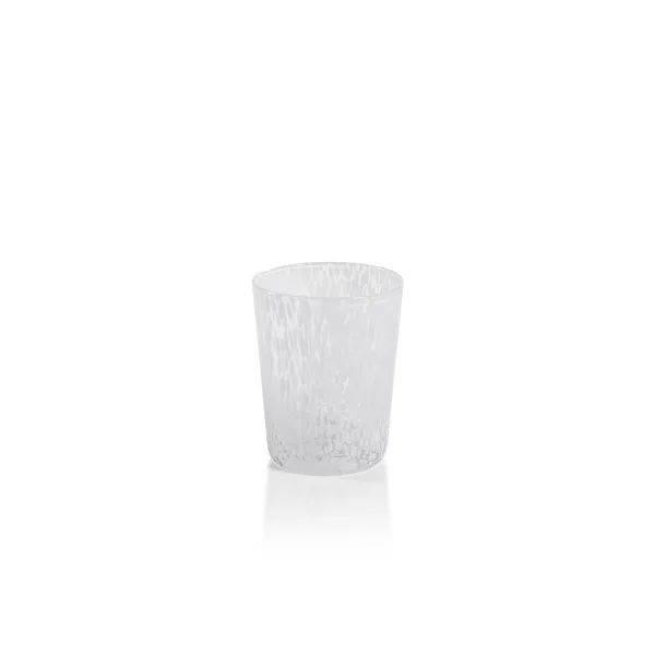 Willa Speckled Glass Tumblers, Set of 6 - White | Bed Bath & Beyond