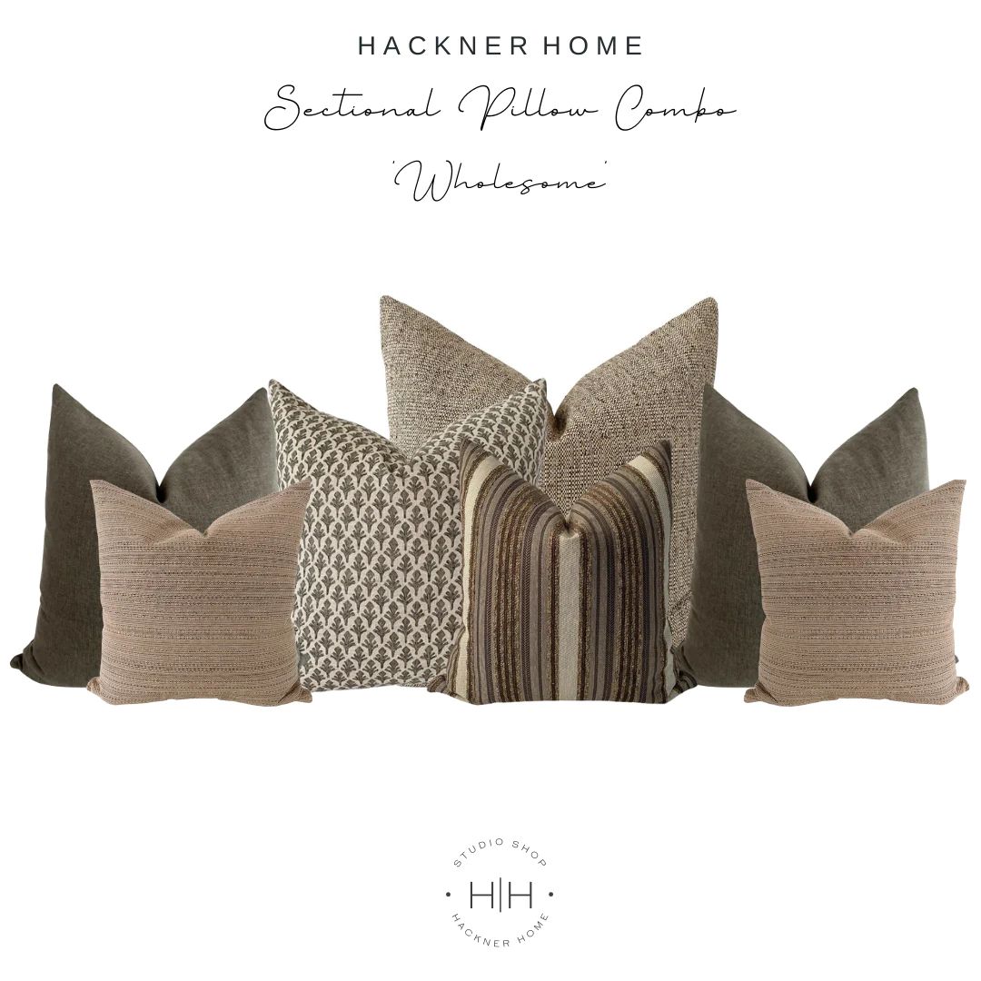 Sectional Sofa Pillow Combo 'Wholesome' | Hackner Home (US)