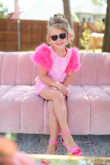 Girls birthday dress. Kids party dress. Girls pink sequin feather dress 

#LTKparties #LTKkids