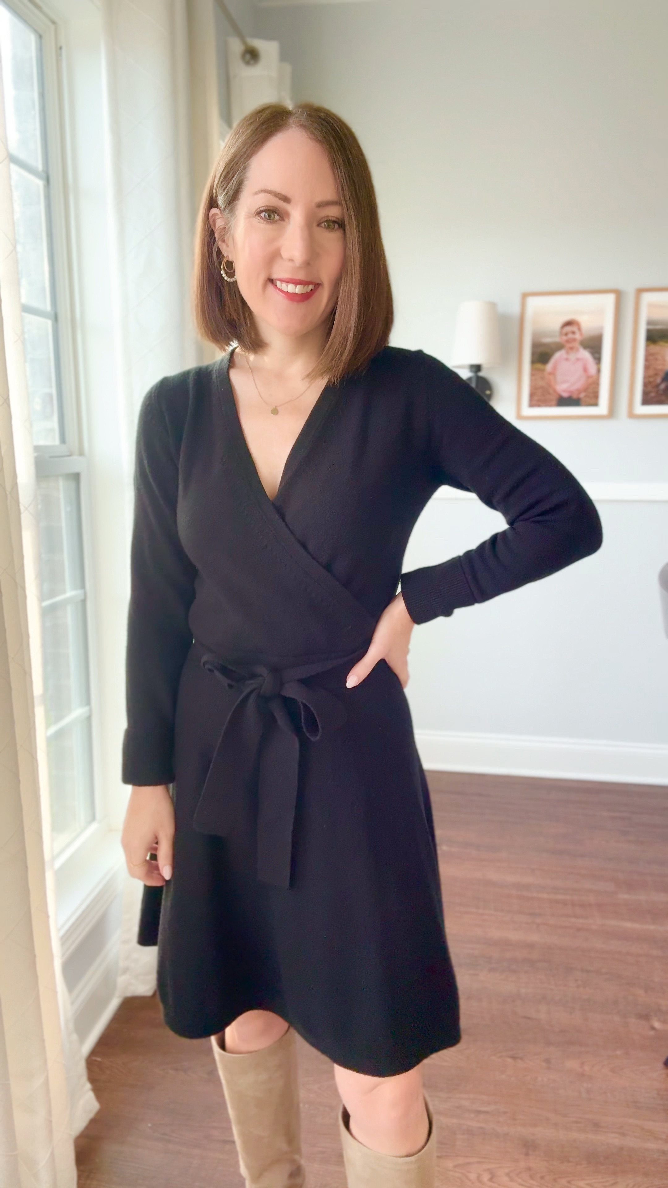 Perfect little black sweater dress 🖤