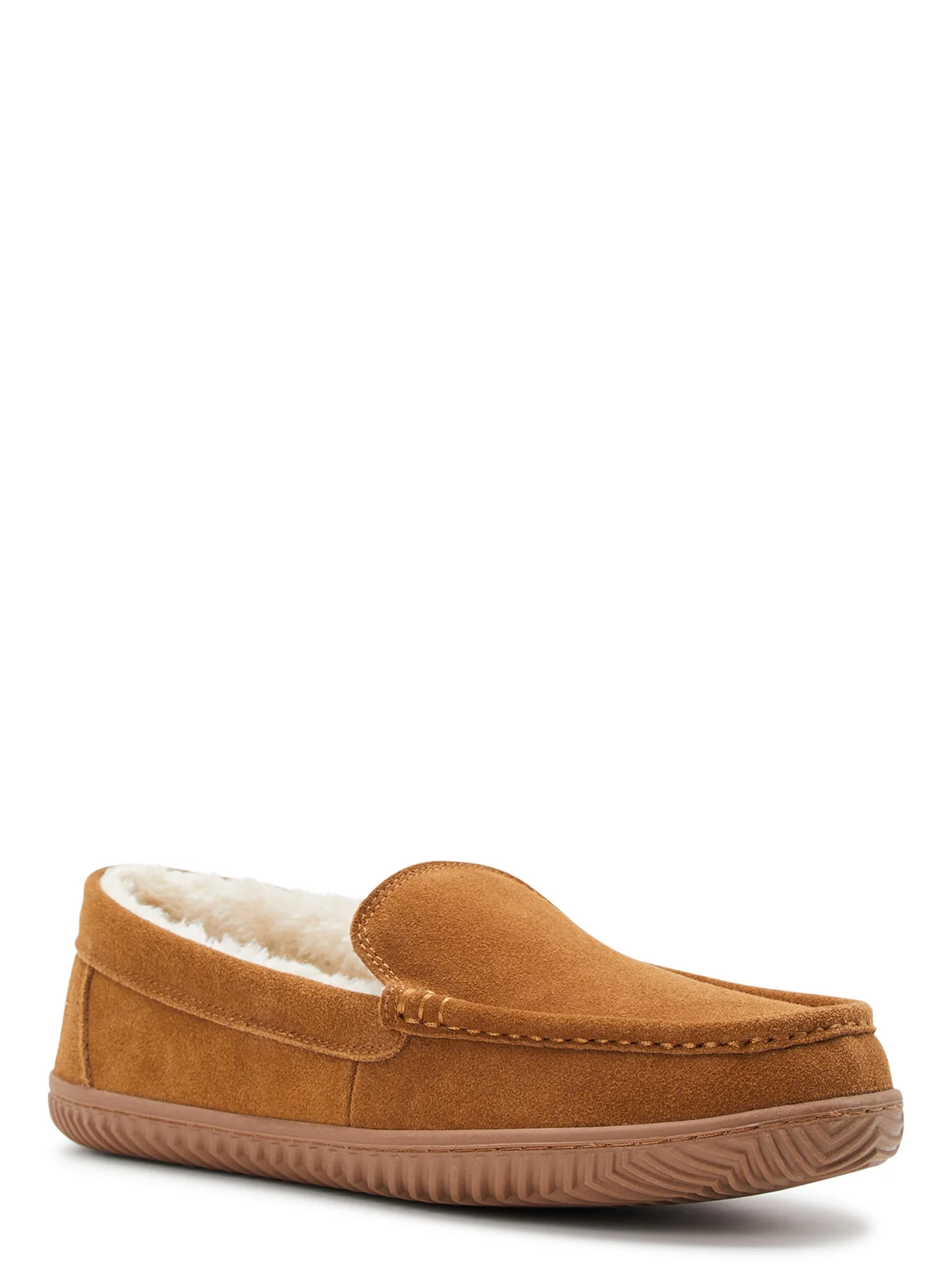 George Men's Hillcrest Suede Moccasin Slippers - Walmart.com | Walmart (US)