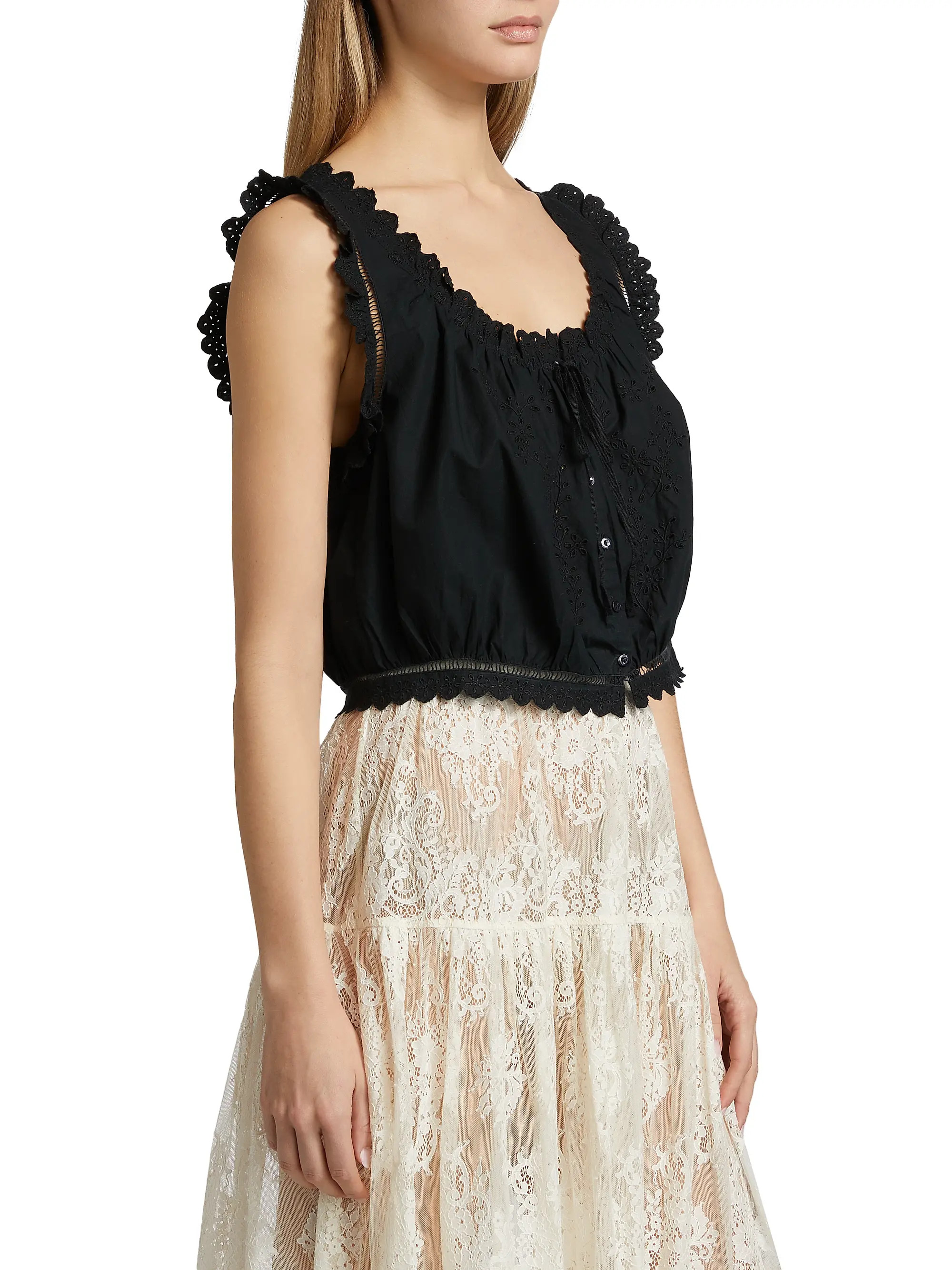 D\u00d4EN Traveler Eyelet Top | Saks Fifth Avenue | Saks Fifth Avenue