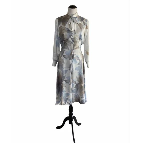 Vintage 70s Floral Lanvin Secretary Dress Long Sleeve A-line | Etsy | Etsy (US)