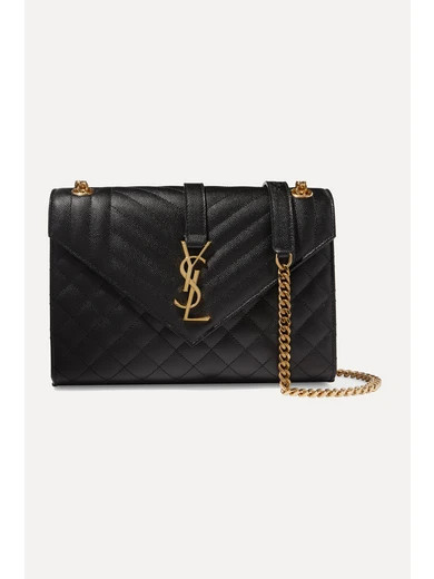 Envelope medium quilted textured-leather shoulder bag | NET-A-PORTER (UK & EU)