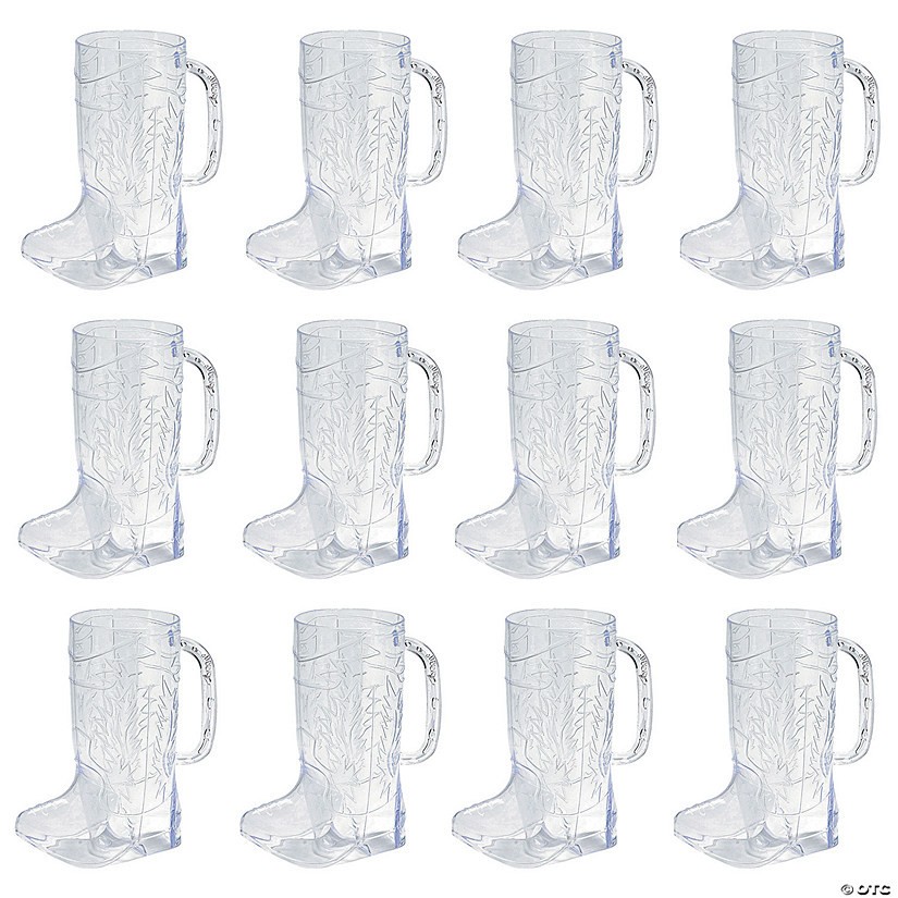 Cowboy Boot BPA-Free Plastic Mugs - 12 Ct. | Oriental Trading Company