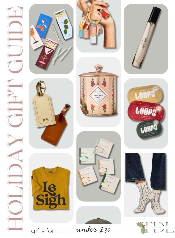 The best gifts under $30 for our favorite people! 

#thedesignlog #tdlgiftguide #hostgifts #under30 #tdlholiday #LTKStyleTip 



#LTKFindsUnder50