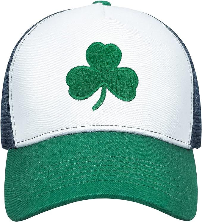 St Patricks Day Hat for Men Women Gifts Saint Pattys Costume Clover Baseball Cap Green | Amazon (US)