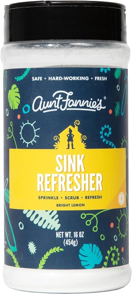 Aunt Fannie's Sink Refresher, Bright Lemon Powder Scrub and Odor Minimizer for Sinks, Drains and ... | Amazon (US)
