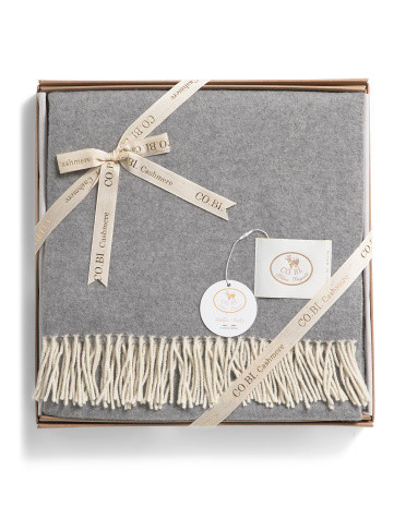 Made In Italy Wool Boxed Throw | TJ Maxx