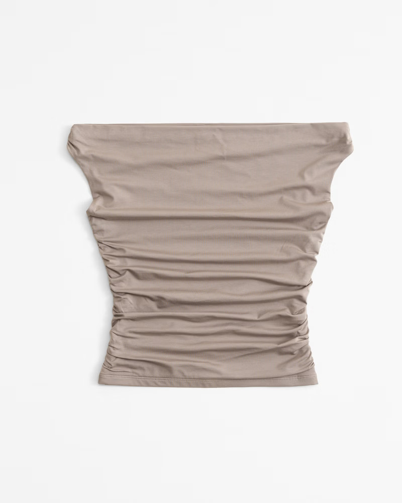 Off-The-Shoulder Ruched Top | Abercrombie & Fitch (US)