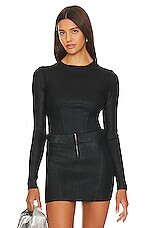 NBD Talya Metallic Coated Sweater in Black from Revolve.com | Revolve Clothing (Global)