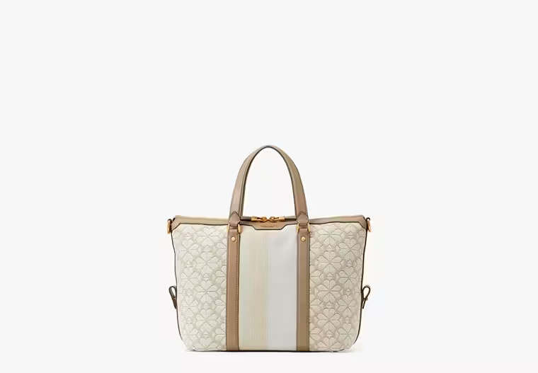 Spade Flower Jacquard Stripe Faye Medium Satchel | Kate Spade (US)