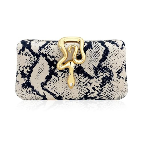KOLODOGO Glitter Clutch Purse for Women Evening Clutch Purses with Gold Snake Buckle, Elegant Evening Bag for Party Prom | Amazon (US)