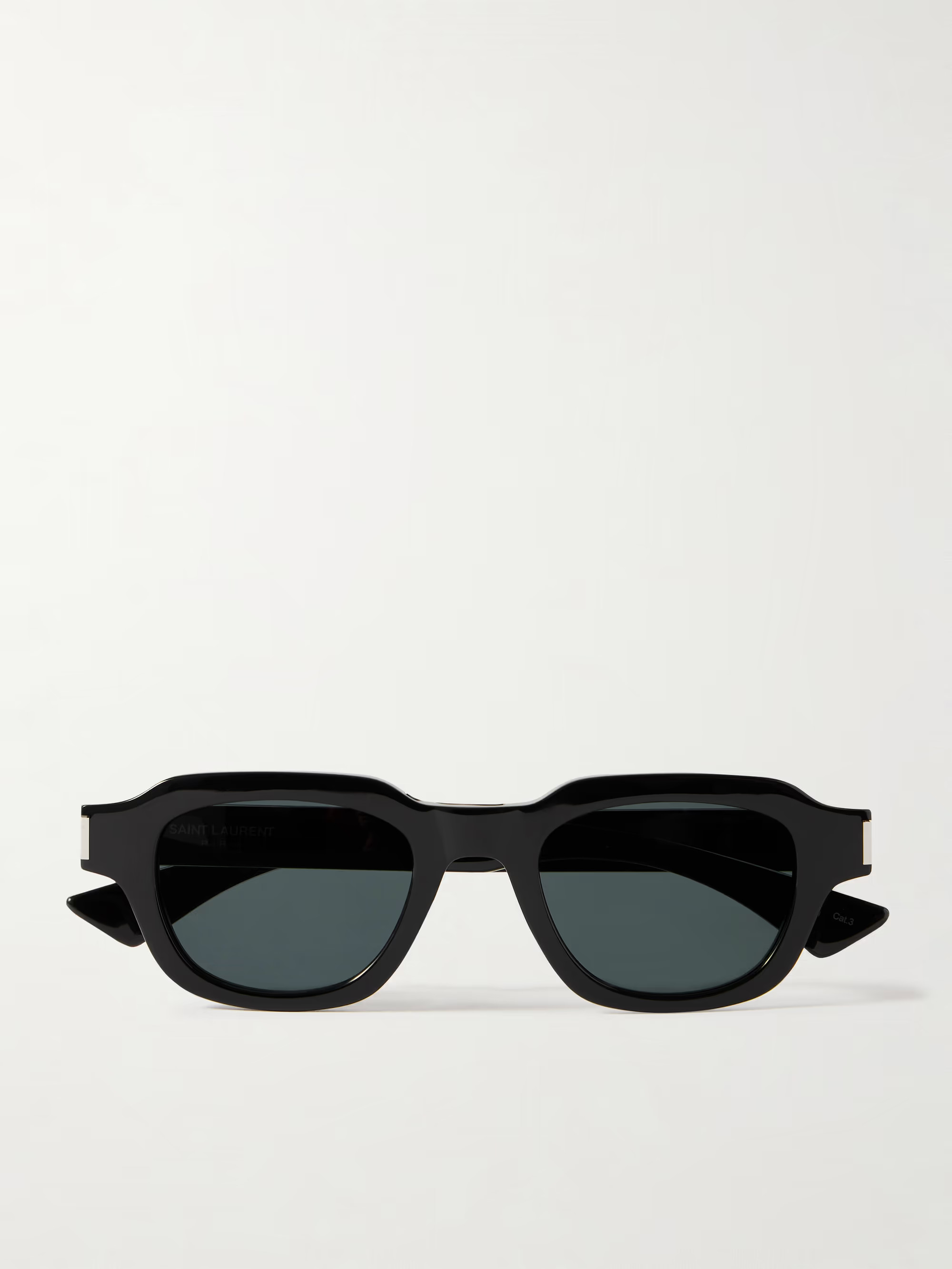 D-frame acetate and silver-tone sunglasses | NET-A-PORTER (US)