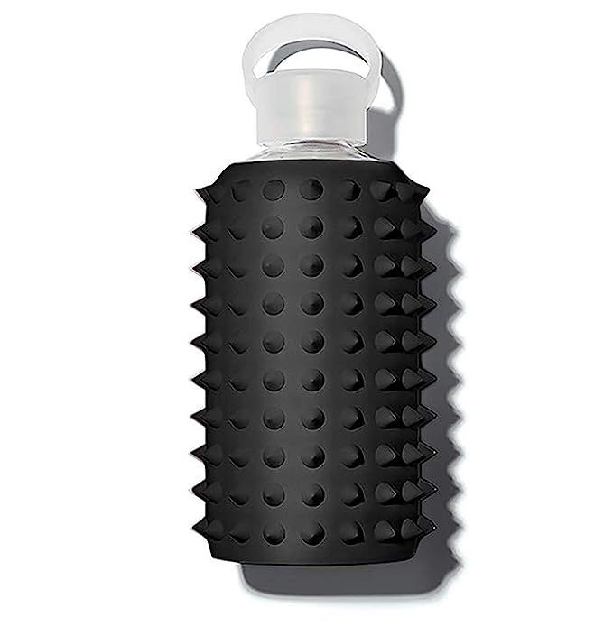 bkr Little Spiked Jet - Glass Water Bottle - Black - Dishwasher Safe - Removable Silicone Sleeve ... | Amazon (US)