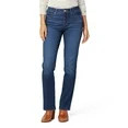Levi Strauss Signature Women's and Women's Plus Mid Rise Straight Jeans, Available in Short, Regu... | Walmart (US)
