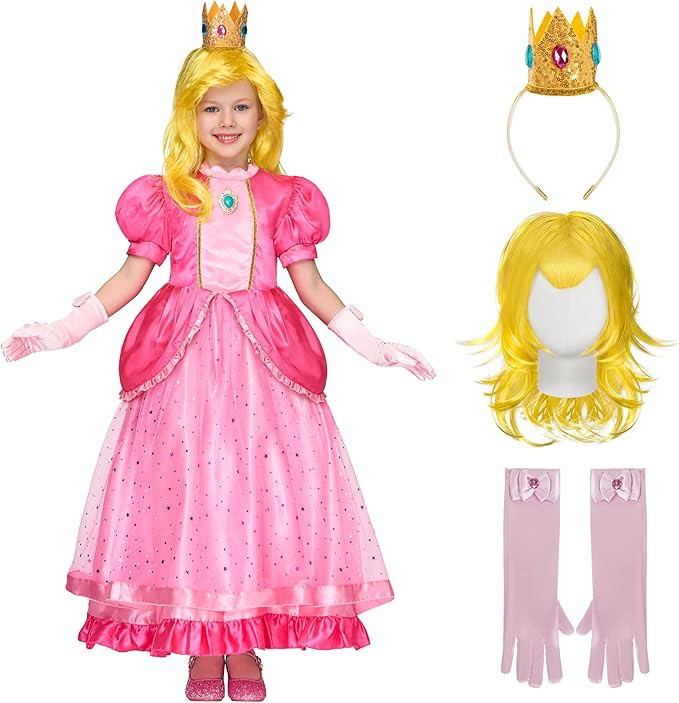 Spooktacular Creations Halloween Princess Dress Up for Girls, Kids Pink Peach Princess Dress, Cro... | Amazon (US)