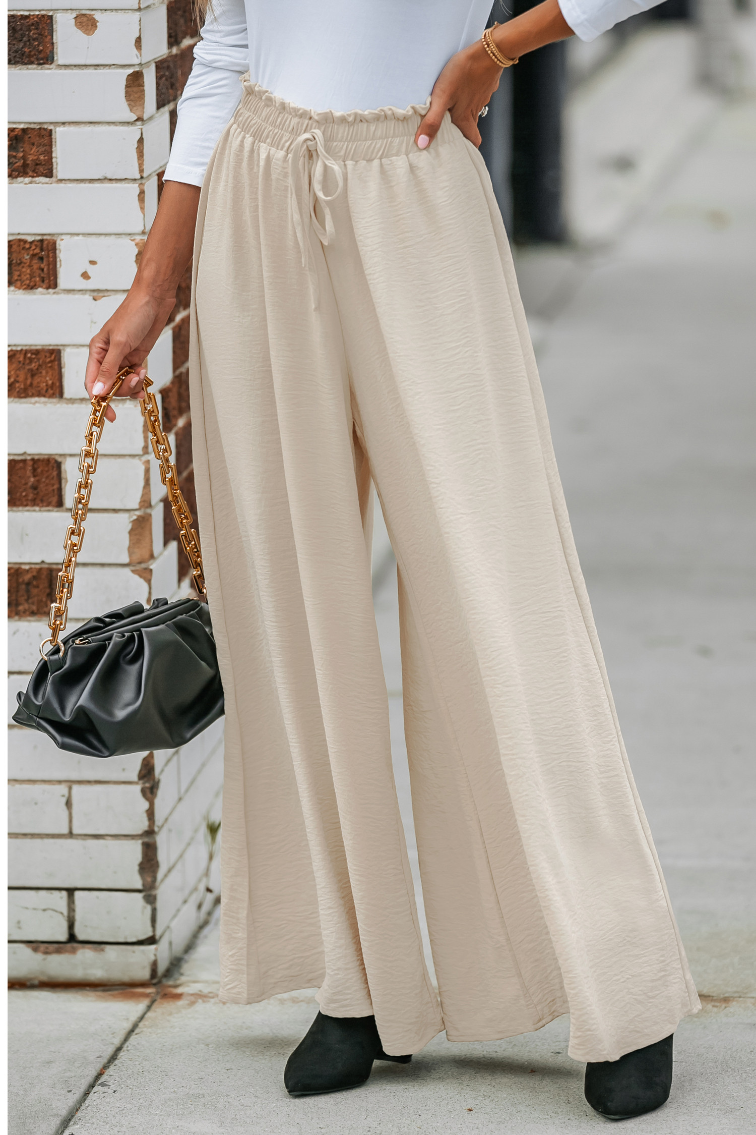 Pale Rose Paperbag Drawstring Pants | Cupshe US