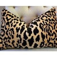 Leopard Cheetah Velvet Lumbar Pillow Cover Braemore Jamil  13x20 13x22 14x20 14x22 14x26 14x30 14x36 16x26 16x36 | Etsy (US)
